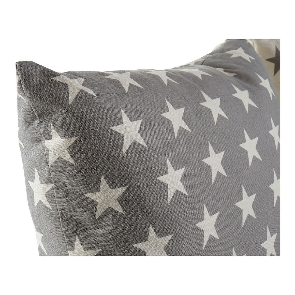 Blazina DKD Home Decor Bež Rjava 60 x 10 x 60 cm Zvezde (2 kosov)